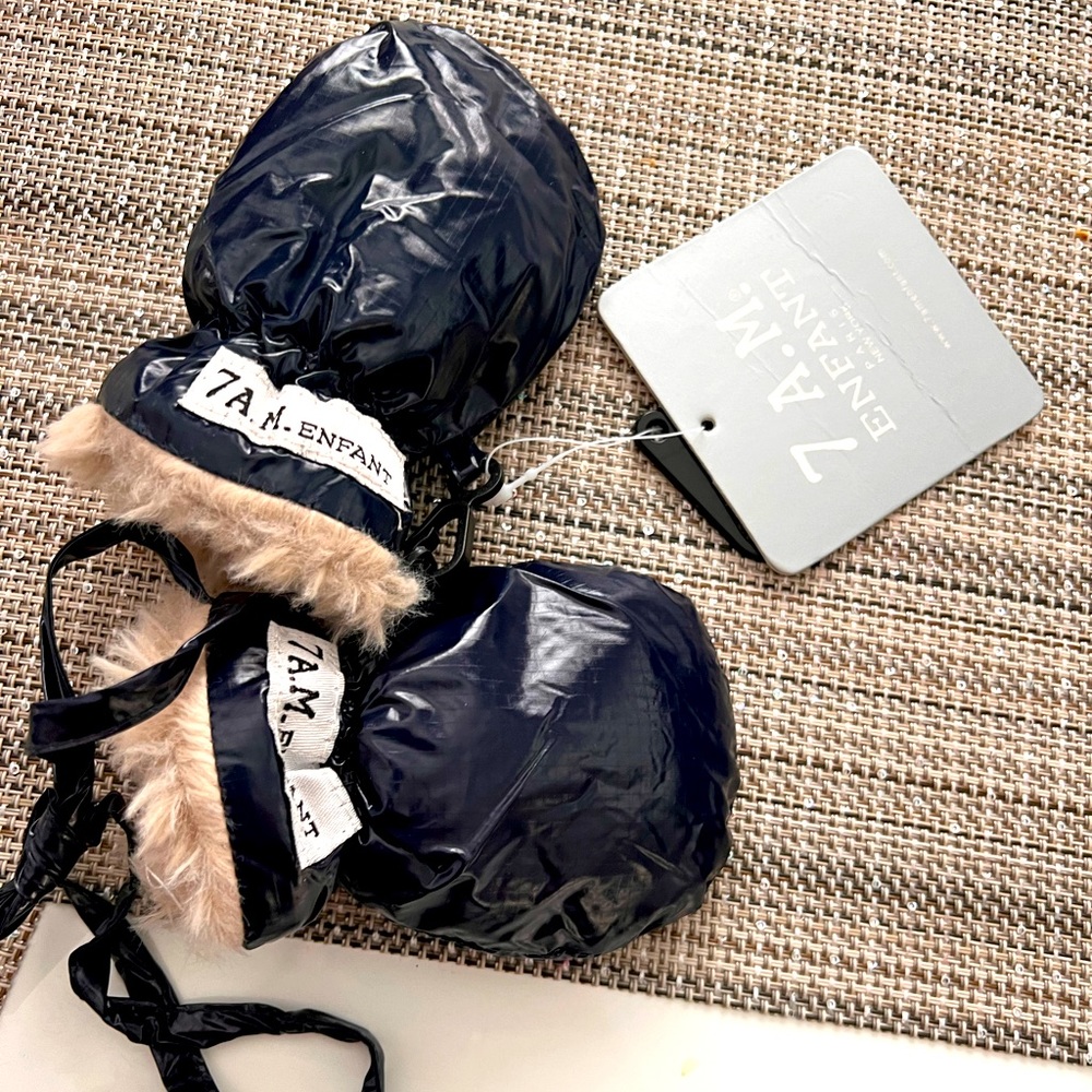 7a.m Enfant brand new baby mittens 0-6 months navy